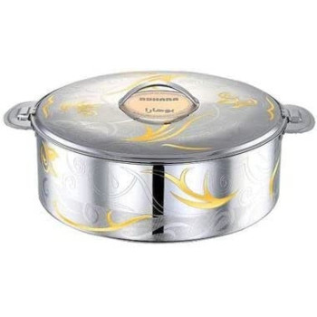 Bohara Somaya Casserole Dish Goldsilver 3L3 Litres Silver&Gold