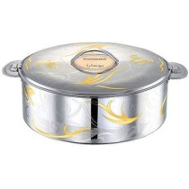 Bohara Somaya Casserole Dish Goldsilver 3L3 Litres Silver&Gold