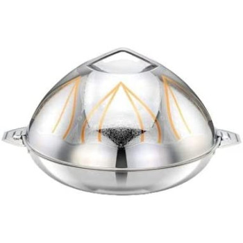 Bohara Salimah Casserole Dish Goldsilver 4L4 Liters Silver&Gold