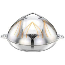 Bohara Salimah Casserole Dish Goldsilver 4L4 Liters Silver&Gold