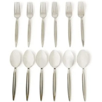 Dessini 12 Piece Stainless Steel Cutlery Set Silver12 Pieces Silver