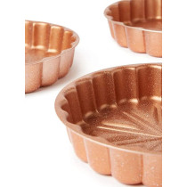 Dessini 3 Piece Granite Cake Pan Set Brown Small 24 Medium 28 Big 32 Cm