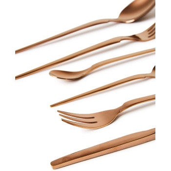 Dessini 39 Piece Stainless Steel Cutlery Set Gold