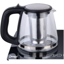 Dessini 2 Piece Tea Maker With Kettle Set 8008 B Black Silver