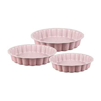 Dessini 3 Piece Granite Cake Pan Set Pink 32.4 X 30.6 X 10.6Cm