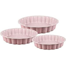 Dessini 3 Piece Granite Cake Pan Set Pink 32.4 X 30.6 X 10.6Cm