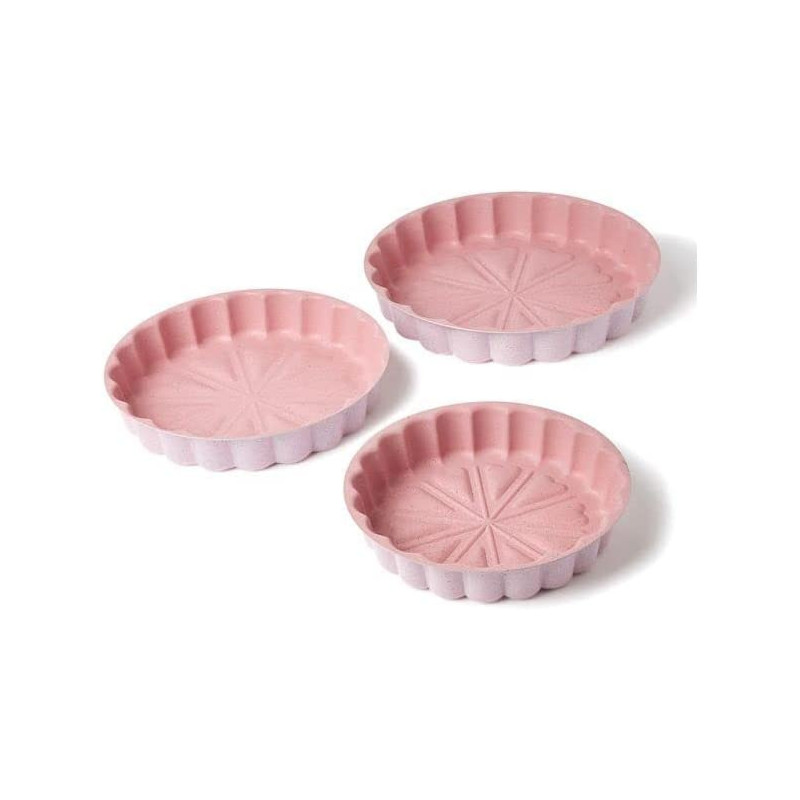 Dessini 3 Piece Granite Cake Pan Set Pink 32.4 X 30.6 X 10.6Cm