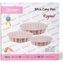 Dessini 3 Piece Granite Cake Pan Set Pink 32.4 X 30.6 X 10.6Cm