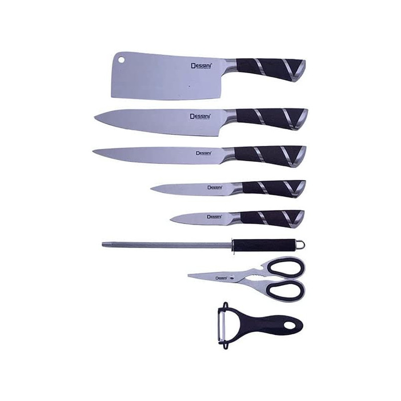 Dessini 8 Pieces Kitchen Knife Set With One Stand