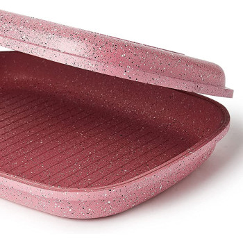 Dessini Double Fry Pan Pink 36Centimeter