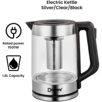 Dessini Electric Kettle 1.8 L 1500 W Kd2020 Silver Clear Black