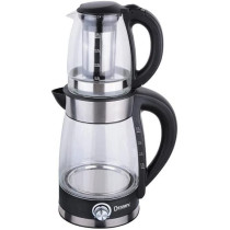 Dessini Electric Kettle With Tea Pot 2 L 2200 W Dtm7007 Clear Silver Black