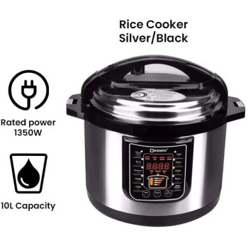 Dessini Electric Pressure Cooker 10 L 1350 W 10 Silver Black