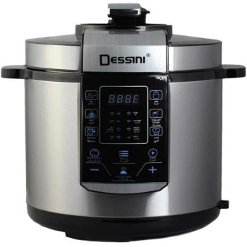 Dessini Electric Pressure Cooker Silver Black Blue