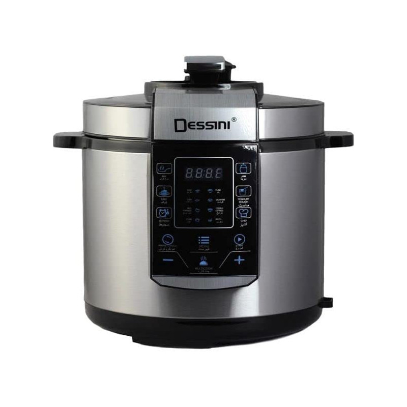 Dessini Electric Pressure Cooker Silver Black Blue