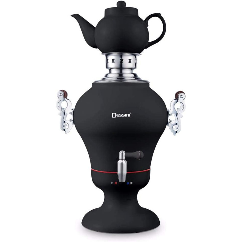Dessini Electric Samovar Salovar3333Black Black Silver