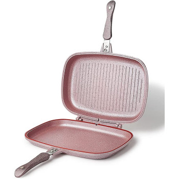 Dessini Granite Double Fry Fan Pink 36Centimeter