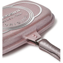 Dessini Granite Double Fry Fan Pink 36Centimeter