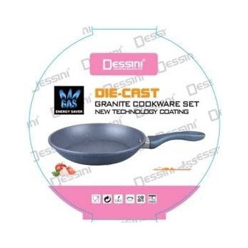 Dessini Granite Frypan Blue Silver 28Cm