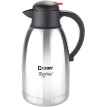 Dessini Regina Stainless Steel Flask Silver Black
