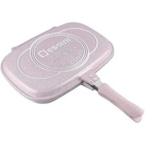 Dessini Two Sided Double Grill Non Stick Fry Pan Beige 40Cm