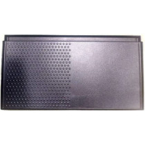 Pamchal Double Burner Korean Bbq Tray Humburger Tray For Double Burner Camping Stove Top Barbeque Grill Pan Black