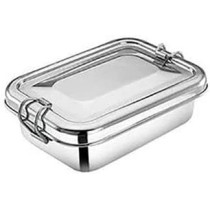 Taj Stainless Steel Lunch Box -Containers Lunch Box Containers With 2 Compartments Tiffin Box 1Pc
