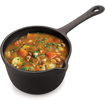 Ayda Pre Seasoned Cast Iron Sauce Pan (15Cm/1Liter)