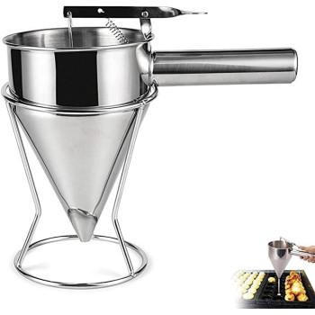 Taj Pancake Batter Dispenser Dough Dispenser Funnel Silver 26X20Centimeter