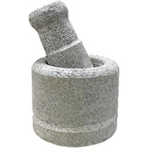Ayda Natural Stone Mortar And Pestal Grey 10.5X8X10.5Cm Ayda