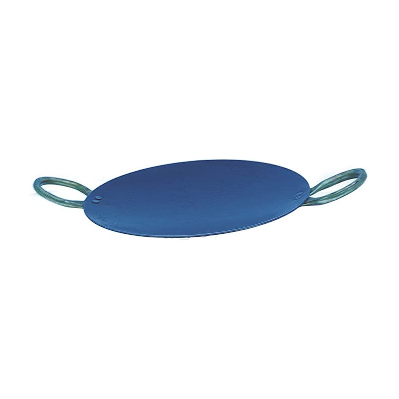 Taj Iron Concave Thawa, Pavbhaji Tawa With Side Metal Handle (30.5 Cm Dia)