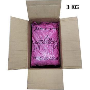 Pamchal Hardwood Charcoal 3Kg Bbq Natural Charcoal Wooden Bbq Long Lasting Charcoal Bag