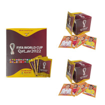 Panini Fifa Qatar World Cup 2022 Players Album with 103 Pack of Sticker Collection Per Pack 5 Stickers 