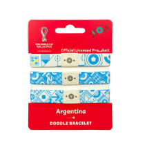 FIFA Fabric Fashionable Qatar 2022 World Cup Country Team Doodlz Nylon breacelet ARGENTINA