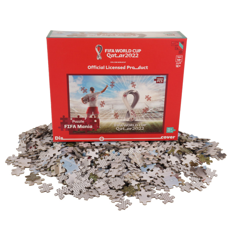 FIFA World Cup Qatar 2022 1000 official FIFA Themed Jigsaw Puzzle Frame Learning Educational Toys