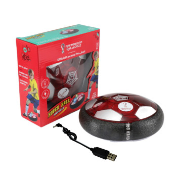 FIFA Rechargable LED Light up Soft foam padded Hover Ball 18cm with FIFA world cup logo Operated by Air Technology for indoors.