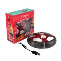 FIFA Rechargable LED Light up Soft foam padded Hover Ball 18cm with FIFA world cup logo Operated by Air Technology for indoors.