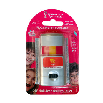 FIFA Flag Stamper Non Toxic Flag Face paint with free removing cream SPAIN