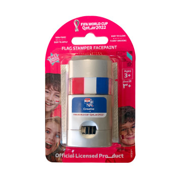 FIFA Flag Stamper Non Toxic Flag Face paint with free removing cream CROATIA
