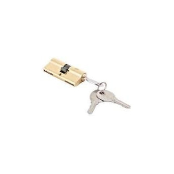 Door Lock Cylinder With 3 Key Gp Golden Colour 70Mm