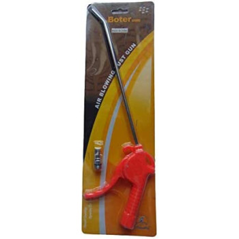 Portable Red Plastic Handle Air Blow Gun Duster Cleaning Tool For Car Vehicle