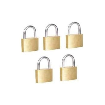Golden Padlock With 3 Key 38Mm