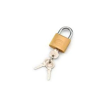 Golden Padlock With 3 Key 63Mm