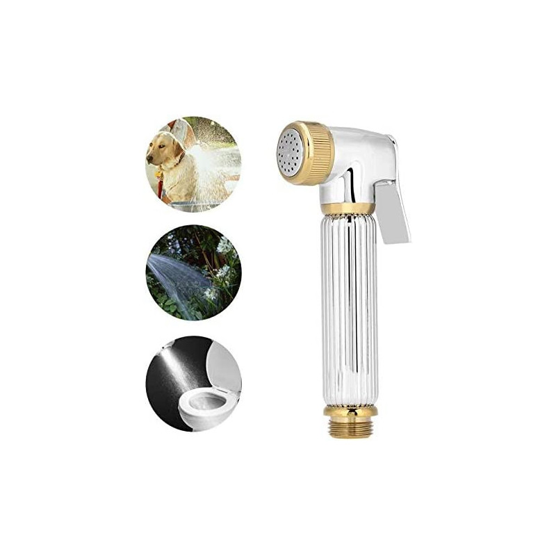 1 Pcs Wall Mount Shower Toilet Solid Bathroom Bidet Faucet Spray Shower Head Handheld Bidet Diaper Spray Sprayer Shattaf White