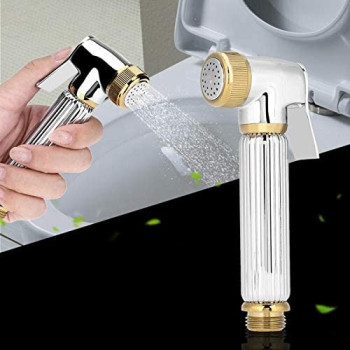 1 Pcs Wall Mount Shower Toilet Solid Bathroom Bidet Faucet Spray Shower Head Handheld Bidet Diaper Spray Sprayer Shattaf White