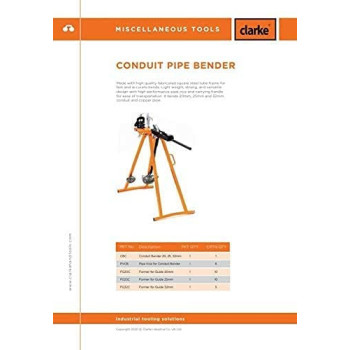 Abbasali Clarke Conduit Bender Complete Set 25Mm