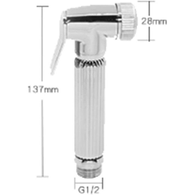 Handheld Toilet Shower Head Bidet Sprayer Shattaf Douche Nickle Plated Copper