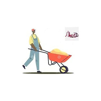 Abbasali Wheel Barrow Green Colour Used In Garden And House For Cleaning Purpose With Air Wheel