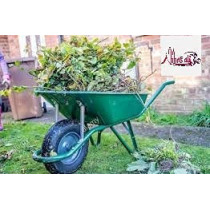 Abbasali Wheel Barrow Green Colour Used In Garden And House For Cleaning Purpose With Air Wheel