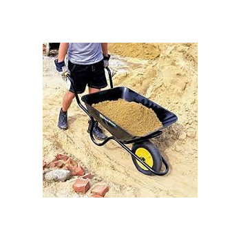Abbasali Wheel Barrow Green Colour Used In Garden And House For Cleaning Purpose With Air Wheel